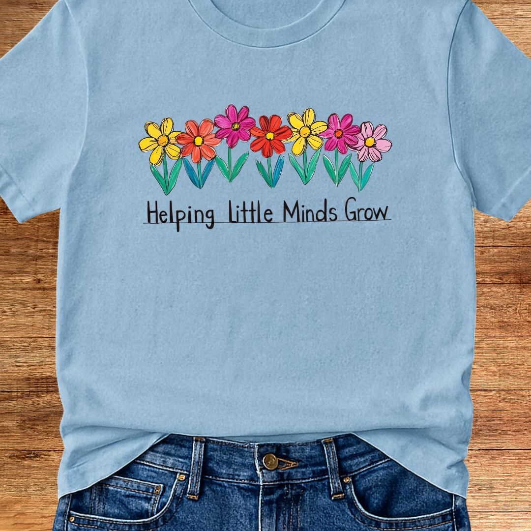 Helping Little Minds Teacher T-Shirt - teachngear
