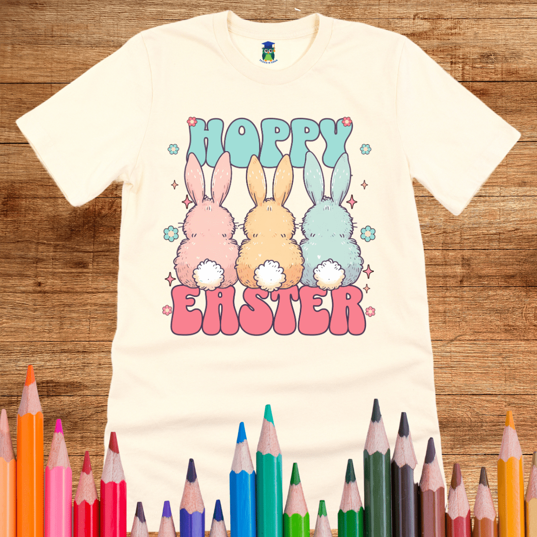Hoppy Easter Teacher Shirt - teachngear