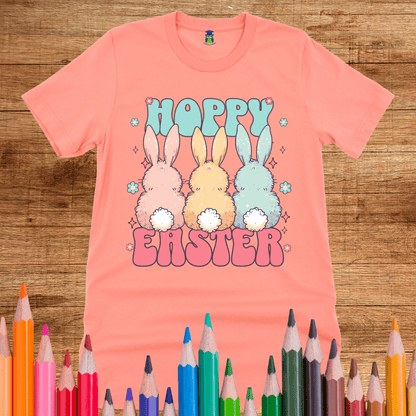 Hoppy Easter Teacher Shirt - teachngear