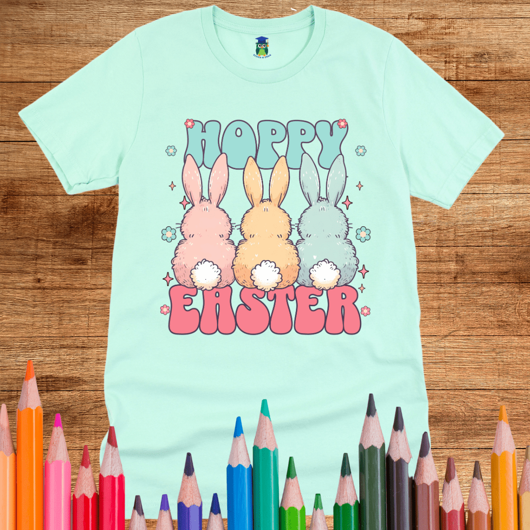 Hoppy Easter Teacher Shirt - teachngear