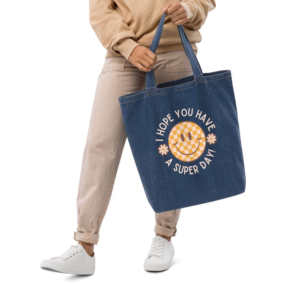 I Hope you Have a Super Day Organic Denim Teacher Carryall - teachngear