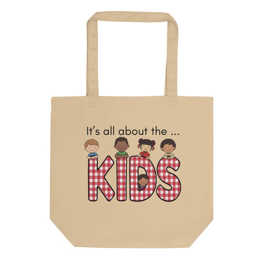 It's all About the Kids Cotton Eco Teacher Tote - teachngear