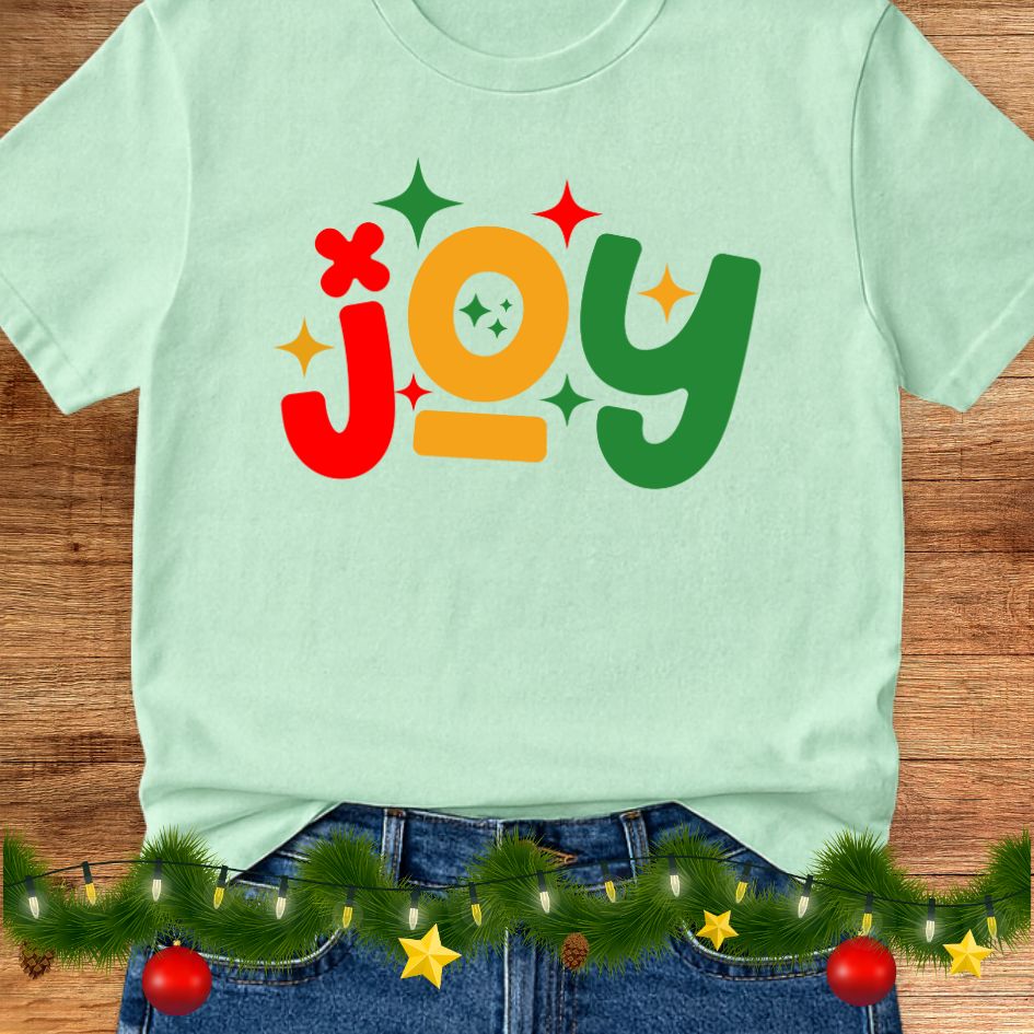 Joy Christmas Teacher Shirt - teachngear