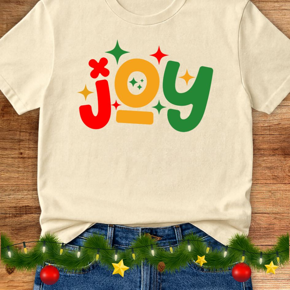Joy Christmas Teacher Shirt - teachngear