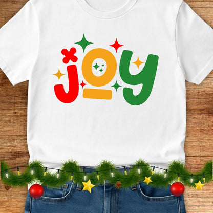 Joy Christmas Teacher Shirt - teachngear