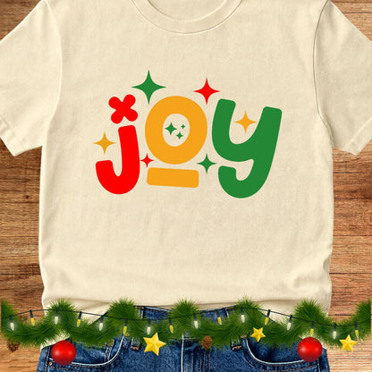 Joy Christmas Teacher Shirt - teachngear