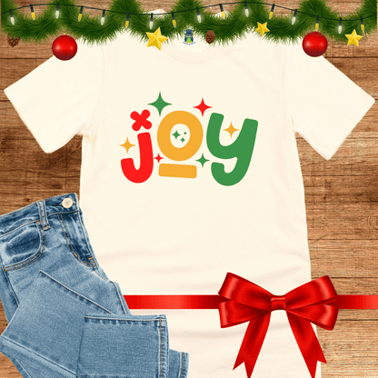 Joy Christmas Teacher Shirt - teachngear