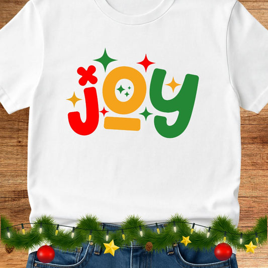 Joy Christmas Teacher Shirt - teachngear