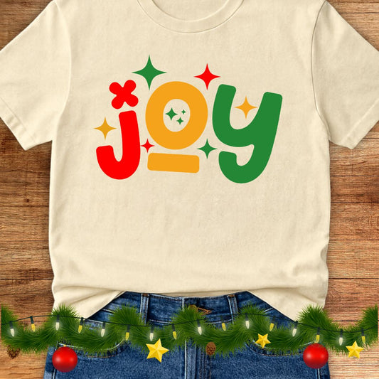 Joy Christmas Teacher Shirt - teachngear