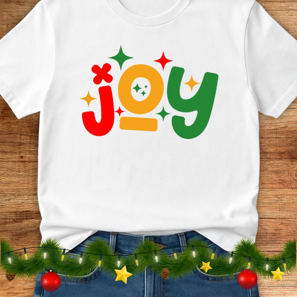 Joy Christmas Teacher Shirt - teachngear