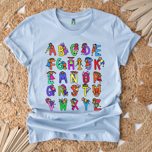 Kiddies Alphabet Teacher Shirt - teachngear