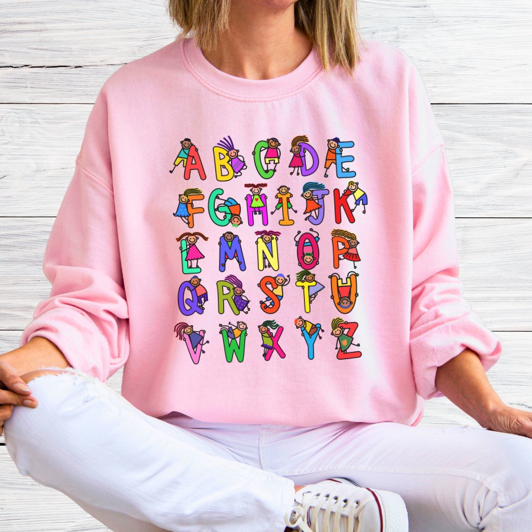 Kiddies Alphabet Teacher Sweatshirt - teachngear