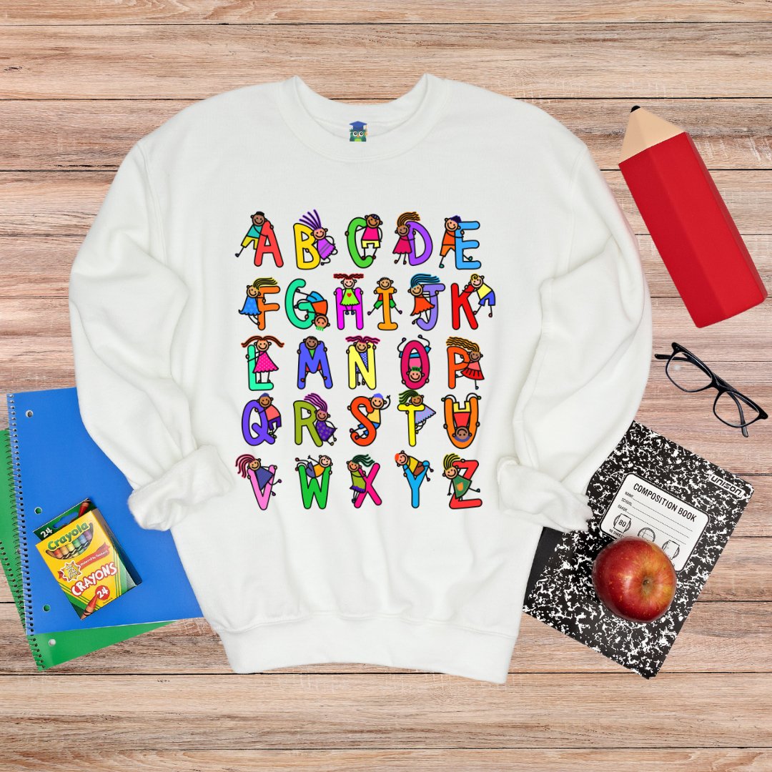 Kiddies Alphabet Teacher Sweatshirt - teachngear