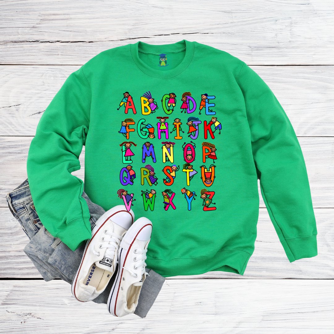 Kiddies Alphabet Teacher Sweatshirt - teachngear