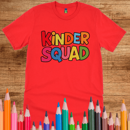 Kinder Squad Teacher Shirt - teachngear