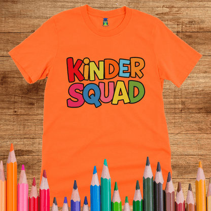 Kinder Squad Teacher Shirt - teachngear