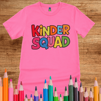 Kinder Squad Teacher Shirt - teachngear