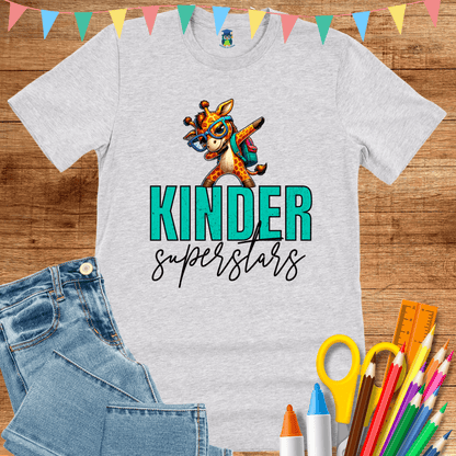 Kinder Superstars Teacher T-Shirt - teachngear