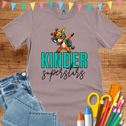 Kinder Superstars Teacher T-Shirt - teachngear