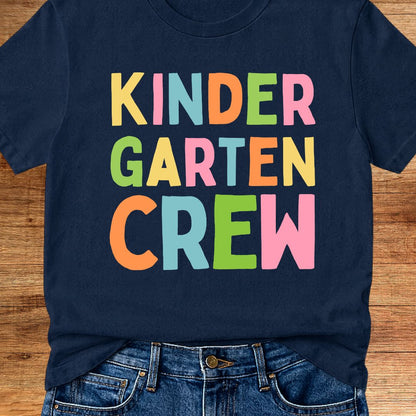 Kindergarten Crew Teacher T-Shirt - teachngear