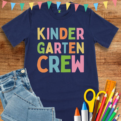 Kindergarten Crew Teacher T-Shirt - teachngear