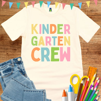 Kindergarten Crew Teacher T-Shirt - teachngear