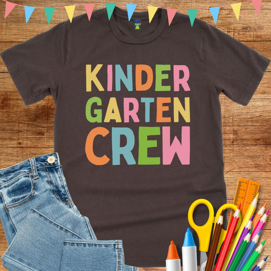 Kindergarten Crew Teacher T-Shirt - teachngear