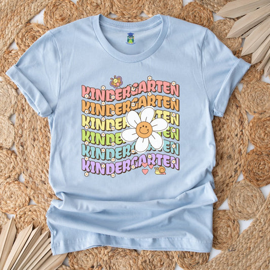 Kindergarten Daisy Teacher Shirt - teachngear