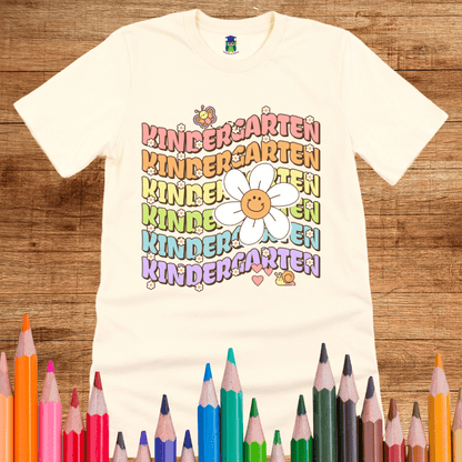 Kindergarten Daisy Teacher Shirt - teachngear