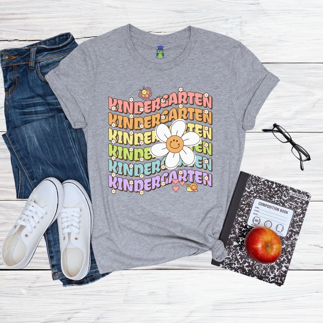 Kindergarten Daisy Teacher Shirt - teachngear