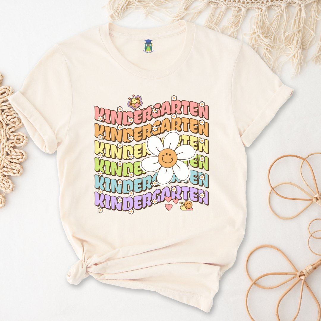 Kindergarten Daisy Teacher Shirt - teachngear