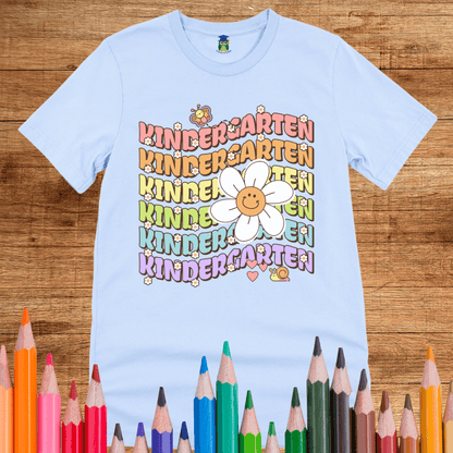 Kindergarten Daisy Teacher Shirt - teachngear