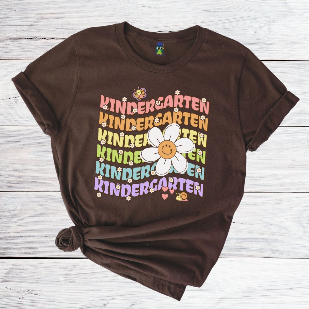 Kindergarten Daisy Teacher Shirt - teachngear