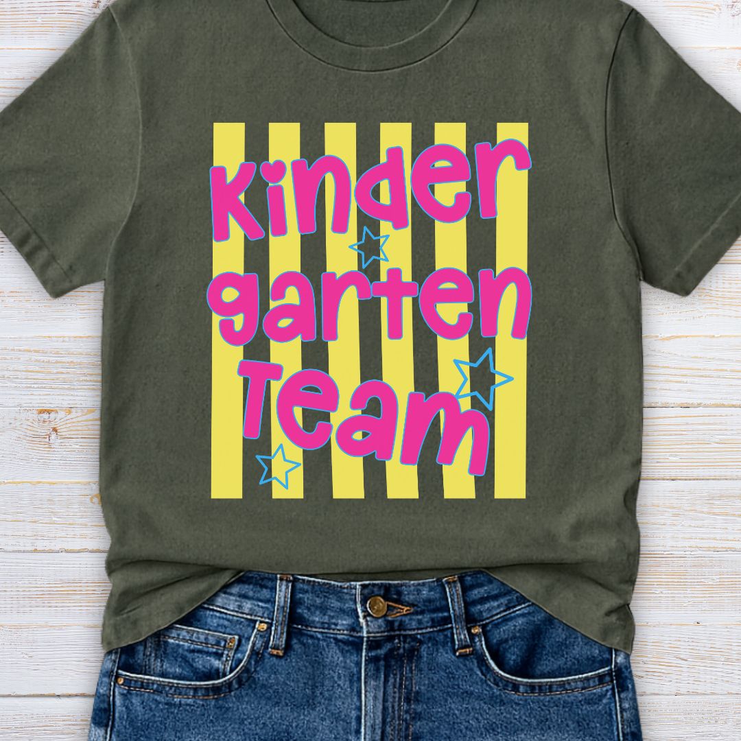 Kindergarten Team Teacher T-Shirt - teachngear