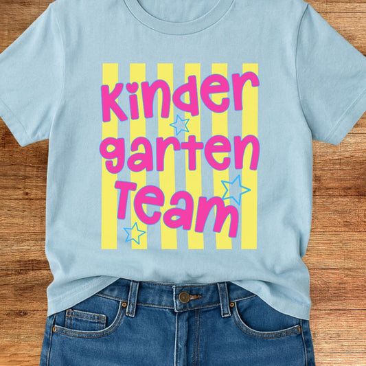 Kindergarten Team Teacher T-Shirt - teachngear