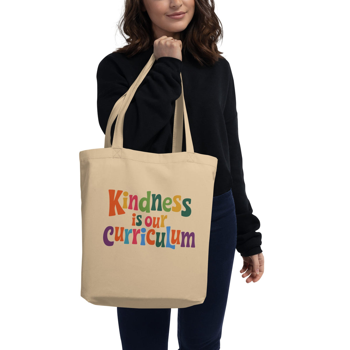 Kindness is our Curriculum Cotton Eco Teacher Tote - teachngear