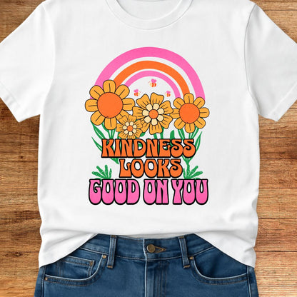Kindness Looks Good on You 2 Teacher T-Shirt - teachngear