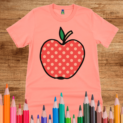 Large Spotty Apple Teacher Shirt - teachngear