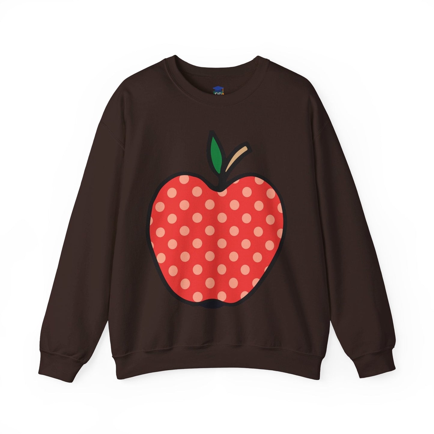 Large Spotty Apple Teacher Sweatshirt - teachngear