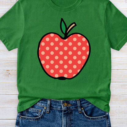 Large Spotty Apple Teacher T-Shirt - teachngear