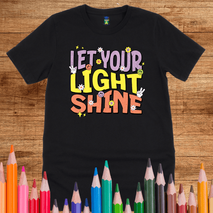 Let Your Light Shine Teacher T-Shirt - teachngear