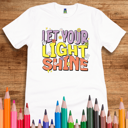 Let Your Light Shine Teacher T-Shirt - teachngear