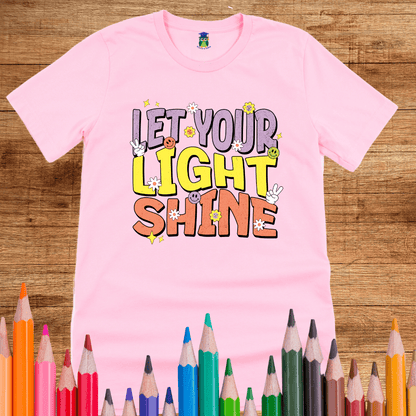 Let Your Light Shine Teacher T-Shirt - teachngear