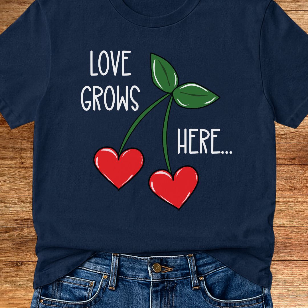 Love Grows Here Teacher T-Shirt - teachngear