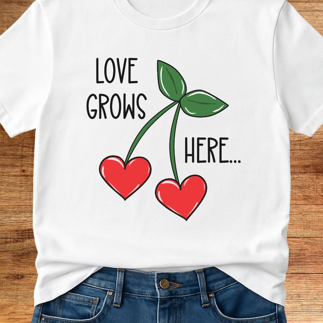 Love Grows Here Teacher T-Shirt - teachngear