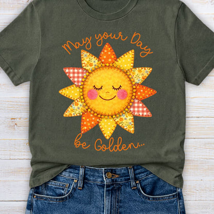 May your Day be Golden Teacher T-Shirt - teachngear