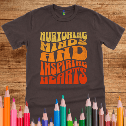 Nurturing Minds Inspiring Hearts Teacher Shirt - teachngear