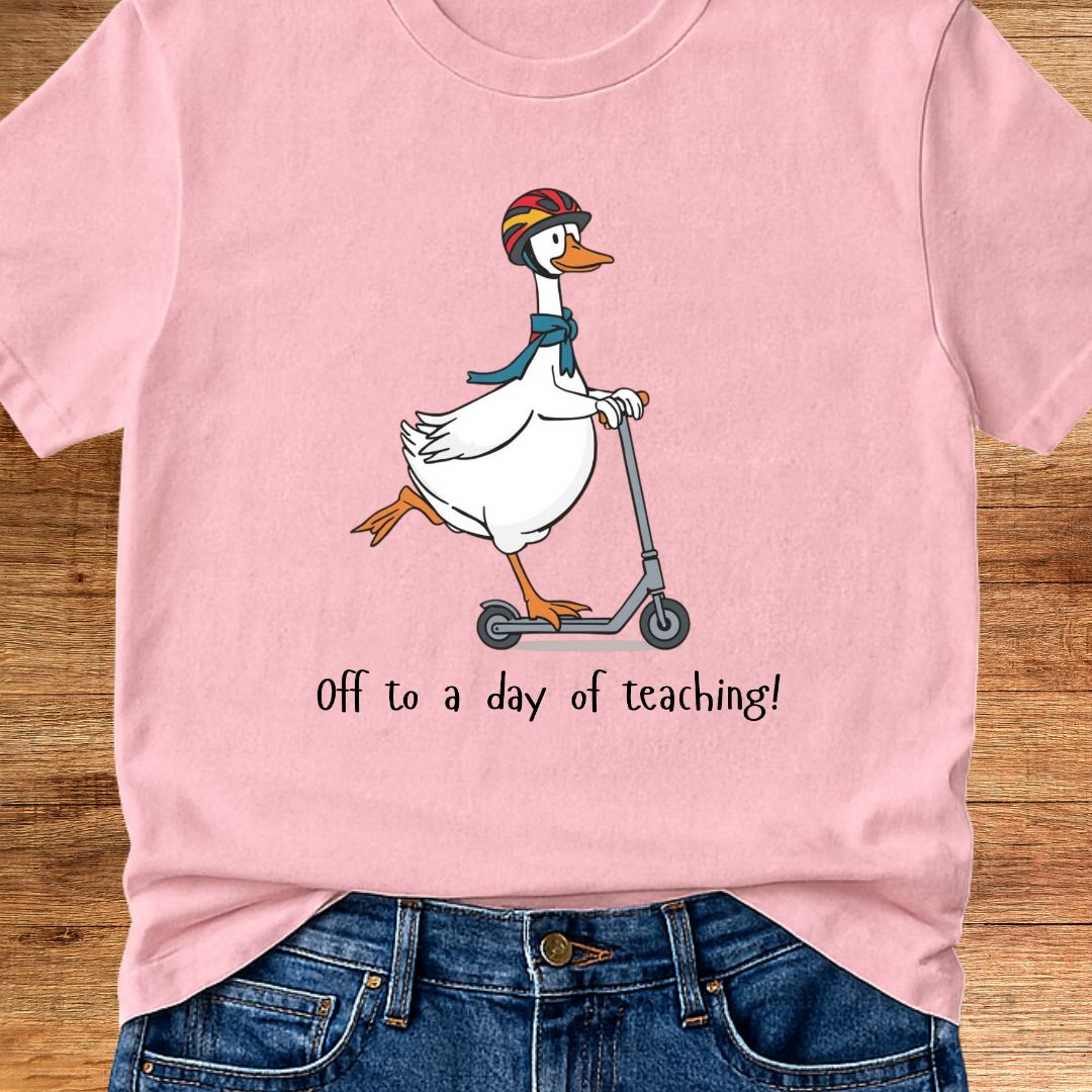 Off to a Day of Teaching Teacher T-Shirt - teachngear