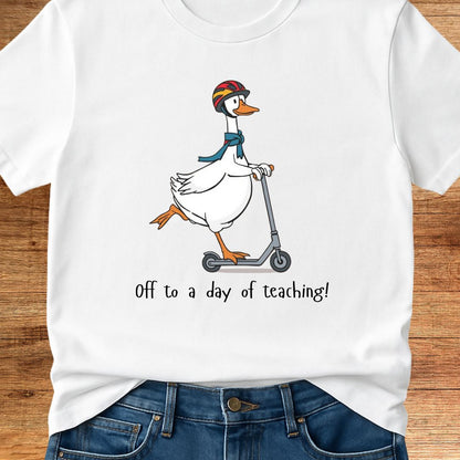 Off to a Day of Teaching Teacher T-Shirt - teachngear