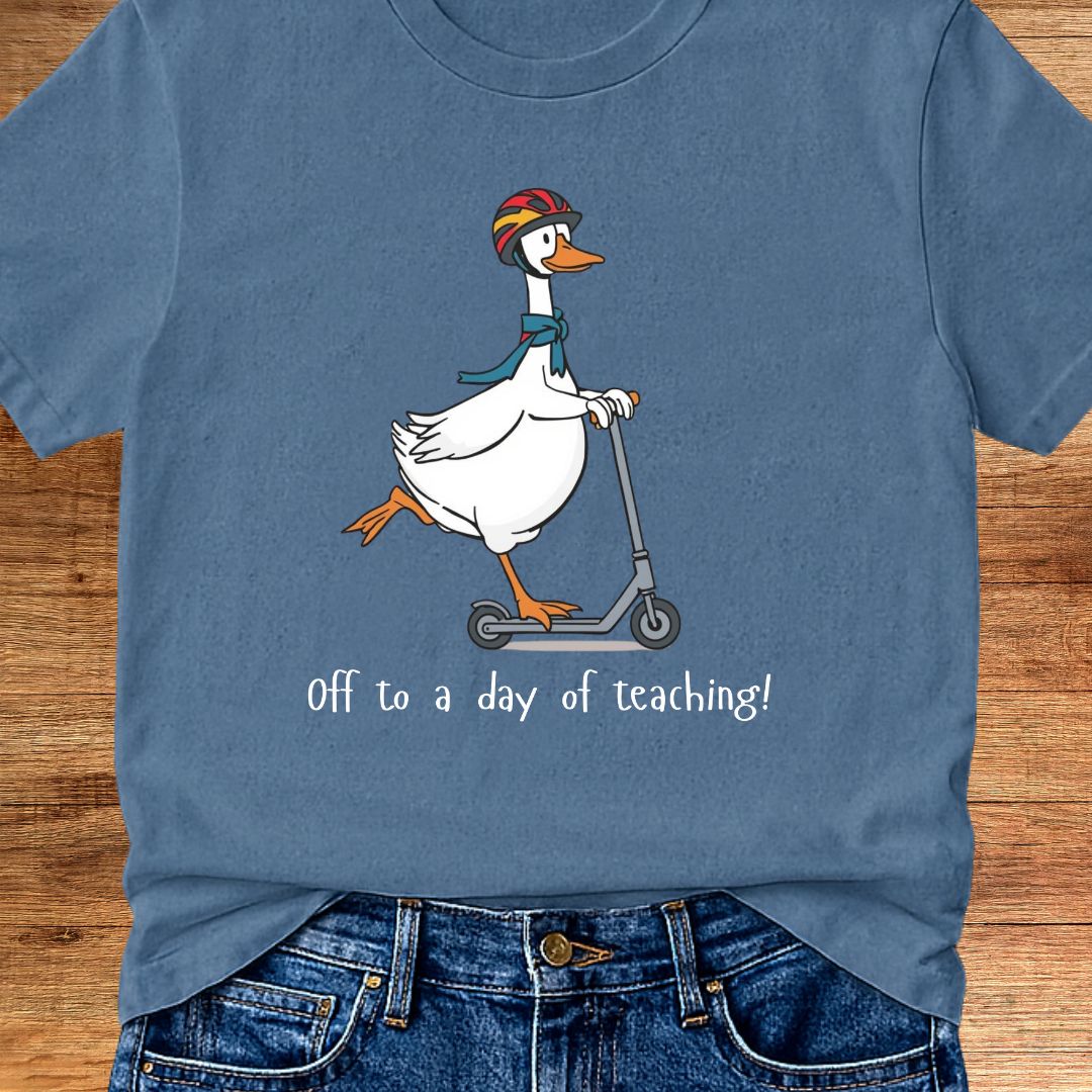 Off to a Day of Teaching Teacher T-Shirt - teachngear